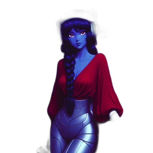 dress, robot, concept art, fantasy art transparent PNG cut-out