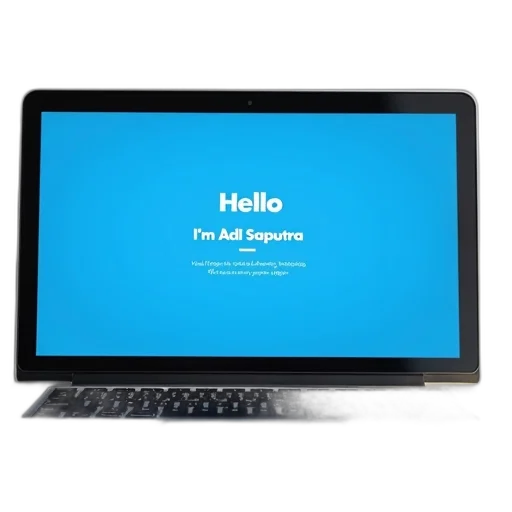 staff, laptop, screen, displaying transparent PNG cut-out