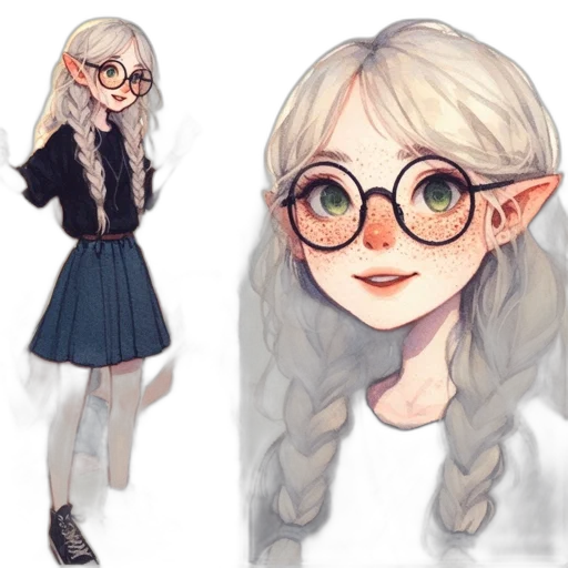 fantasy art, concept art, watercolor, pixel art transparent PNG cut-out