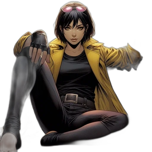 jacket, weapon, comic book art, concept art transparent PNG cut-out