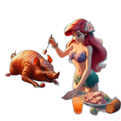 creature, concept art, fantasy art, 3d render transparent PNG cut-out