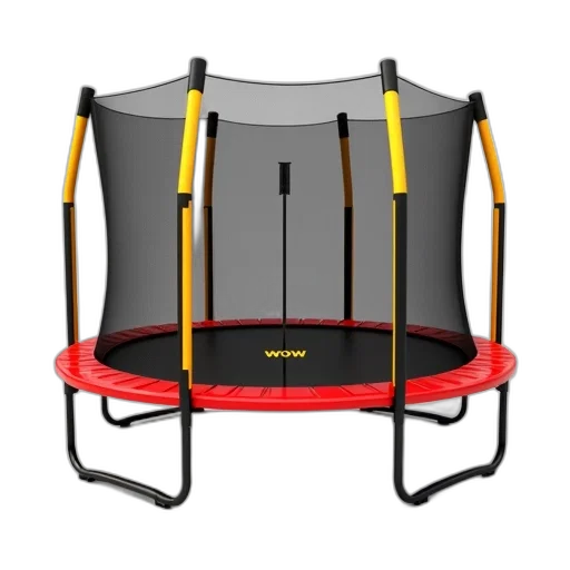 furniture, umbrella, 3d render, trampoline transparent PNG cut-out