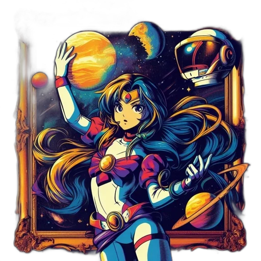 dress, anime, comic book art, fantasy art transparent PNG cut-out