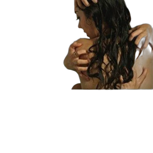hair, face, jewelry, staff transparent PNG cut-out