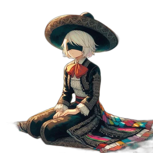 hat, mask, jacket, dress transparent PNG cut-out