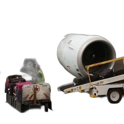 baggage, handler, loads, luggage transparent PNG cut-out