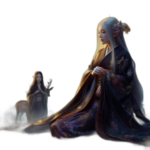 concept art, fantasy art, pixel art, watercolor transparent PNG cut-out
