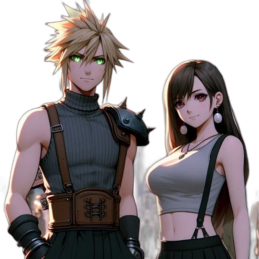 concept art, pixel art, anime, fantasy art transparent PNG cut-out