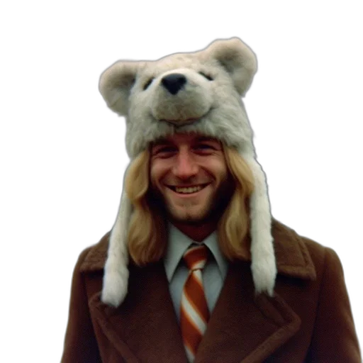 hat, animal, jacket, staff transparent PNG cut-out