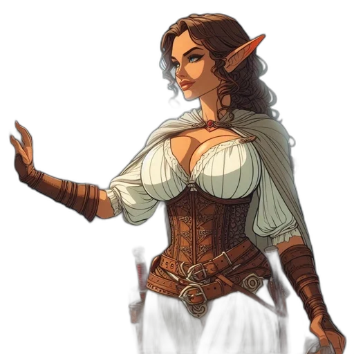 dress, fantasy art, concept art, pixel art transparent PNG cut-out