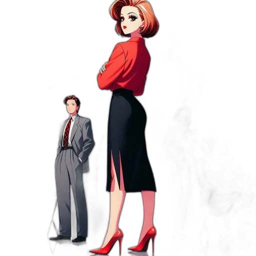 dress, staff, concept art, cartoon transparent PNG cut-out