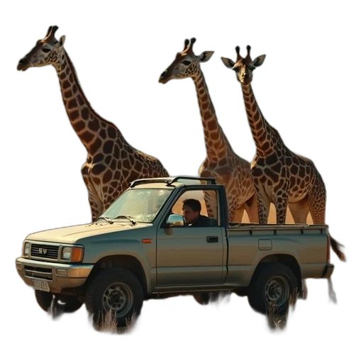 animal, car, concept art, 3d render transparent PNG cut-out