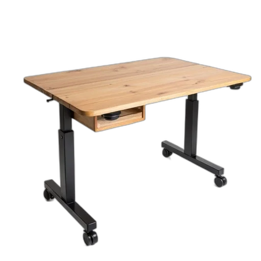 furniture, 3d render, wooden, desk transparent PNG cut-out