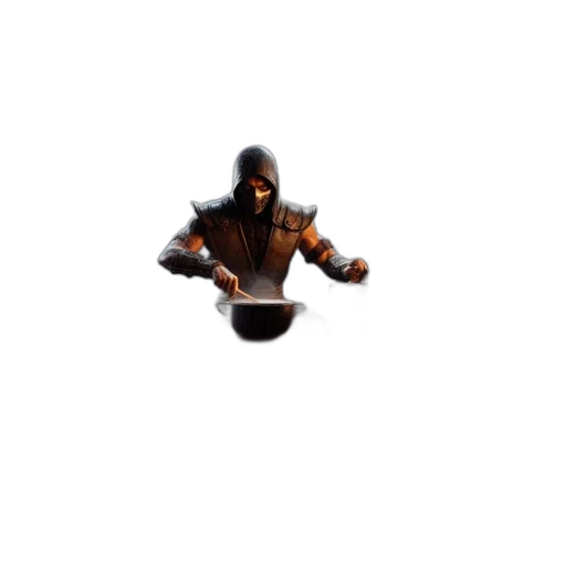 weapon, sword, mask, creature transparent PNG cut-out