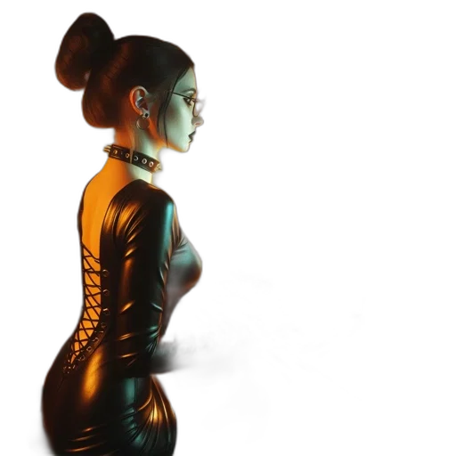 dress, robot, jewelry, jacket transparent PNG cut-out