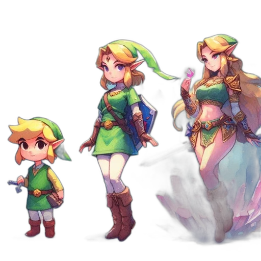 dress, crown, concept art, pixel art transparent PNG cut-out