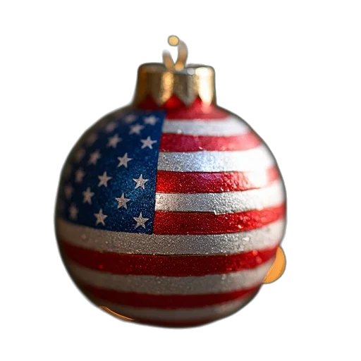 3d render, photorealistic, american, flag transparent PNG cut-out