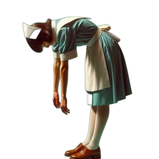 staff, hat, dress, shoes transparent PNG cut-out