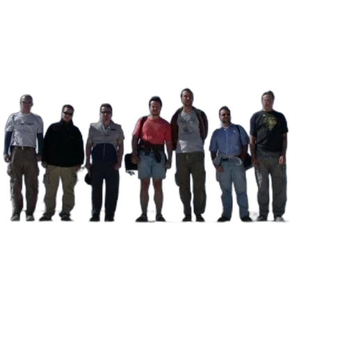 staff, jacket, robot, 3d render transparent PNG cut-out