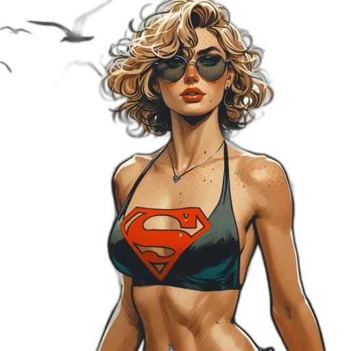 comic book art, concept art, fantasy art, cartoon transparent PNG cut-out