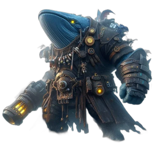 robot, weapon, staff, creature transparent PNG cut-out