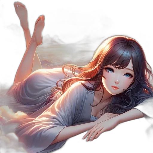 dress, face, fantasy art, anime transparent PNG cut-out