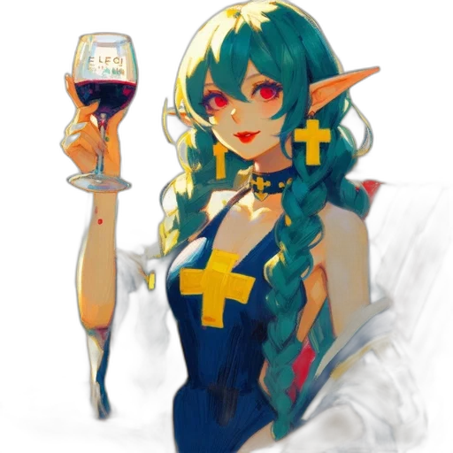 staff, dragon, bottle, dress transparent PNG cut-out