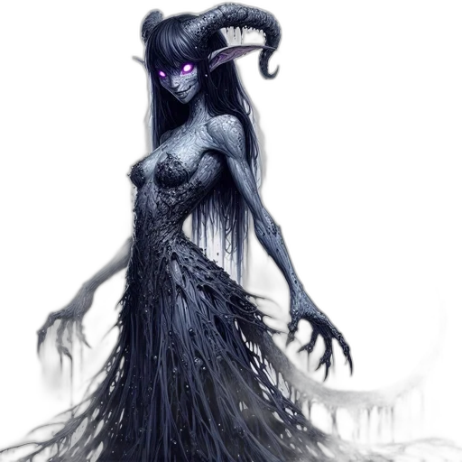dress, creature, fantasy art, concept art transparent PNG cut-out