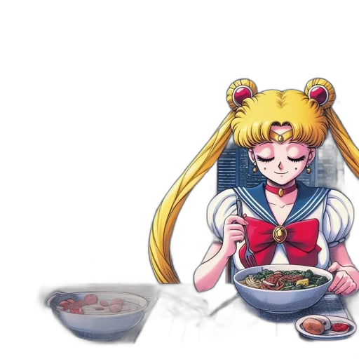 food, anime, pixel art, concept art transparent PNG cut-out