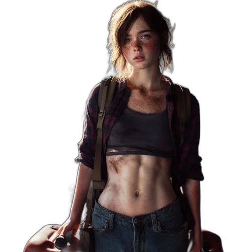concept art, photorealistic, pixel art, cyberpunk transparent PNG cut-out