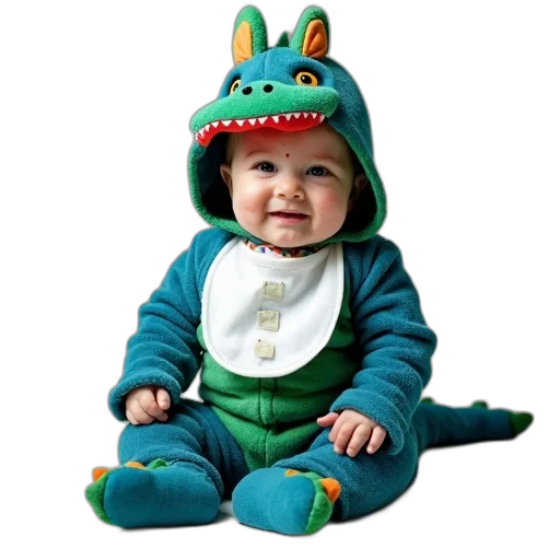 dragon, creature, animal, hat transparent PNG cut-out