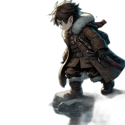 jacket, sword, weapon, concept art transparent PNG cut-out