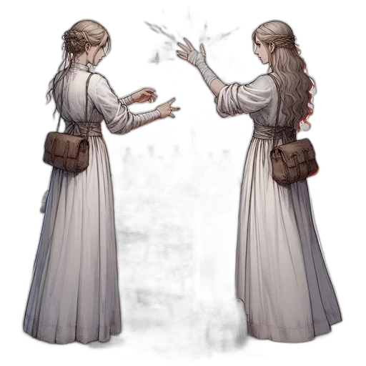 staff, dress, concept art, fantasy art transparent PNG cut-out