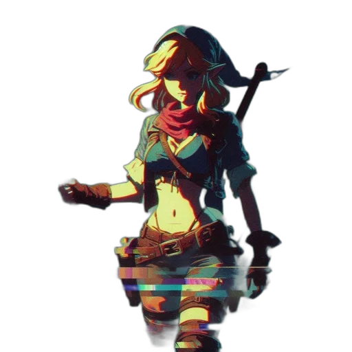 dress, staff, weapon, robot transparent PNG cut-out