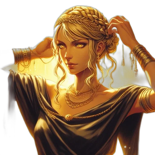 jewelry, dress, crown, fantasy art transparent PNG cut-out