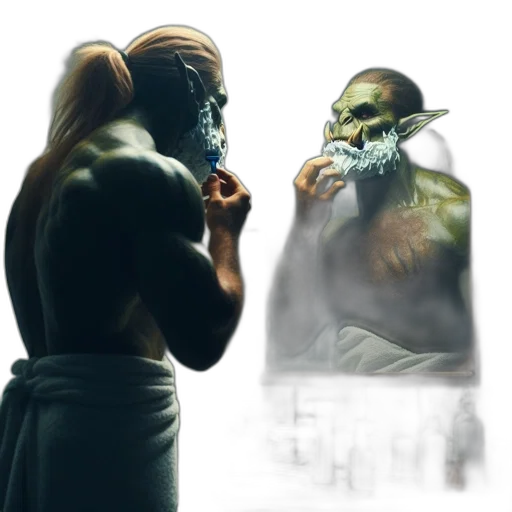 mask, concept art, fantasy art, comic book art transparent PNG cut-out