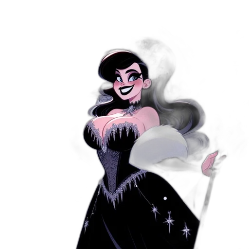 dress, staff, concept art, cartoon transparent PNG cut-out