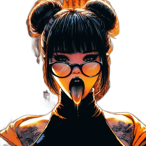 mask, face, comic book art, cyberpunk transparent PNG cut-out