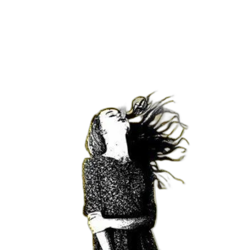 hair, dress, jacket, creature transparent PNG cut-out