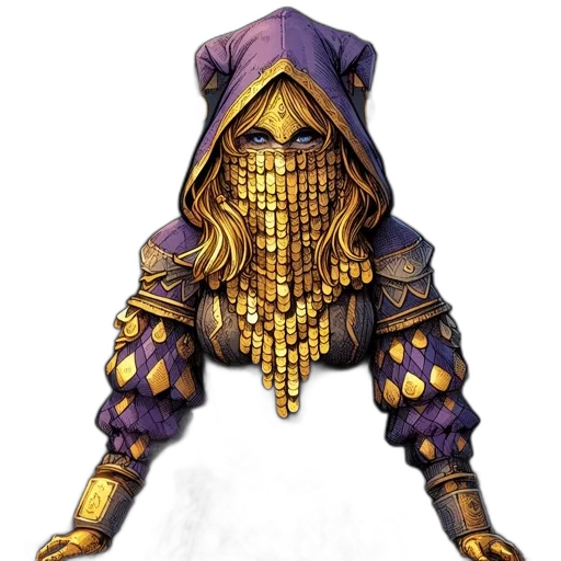 mask, concept art, fantasy art, comic book art transparent PNG cut-out
