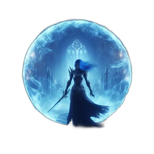 sword, dress, fantasy art, concept art transparent PNG cut-out