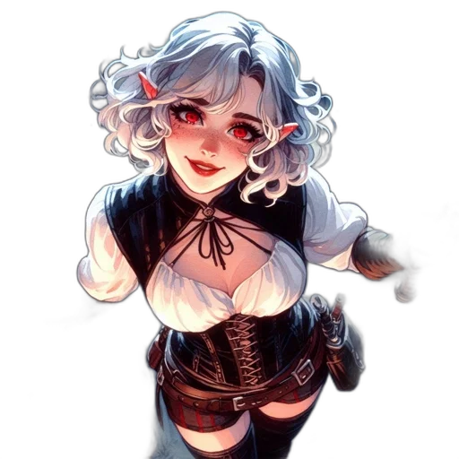 dress, staff, weapon, fantasy art transparent PNG cut-out