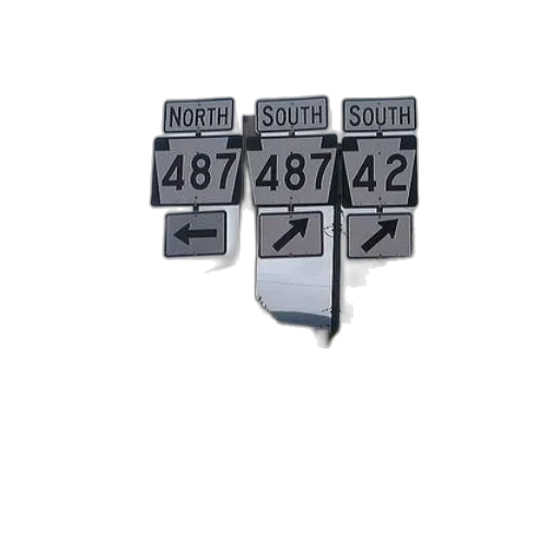street, sign, directions, north transparent PNG cut-out