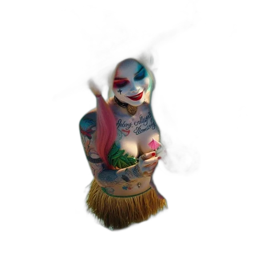mask, creature, staff, face transparent PNG cut-out