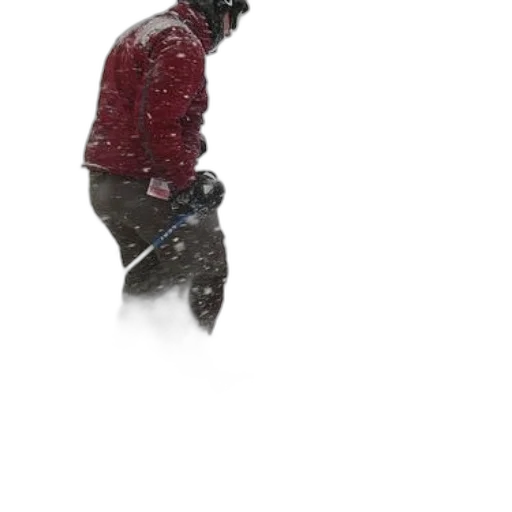 jacket, face, staff, robot transparent PNG cut-out