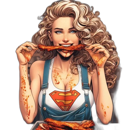 jewelry, food, staff, comic book art transparent PNG cut-out