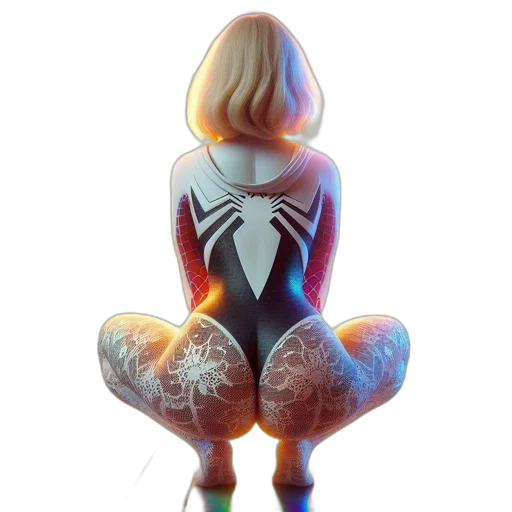 robot, dress, jacket, flower transparent PNG cut-out