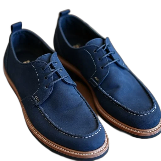 shoes, photorealistic, 3d render, blue transparent PNG cut-out