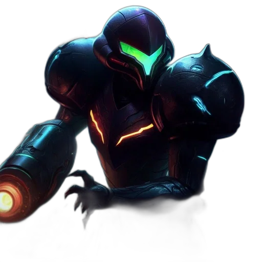 robot, weapon, mask, staff transparent PNG cut-out