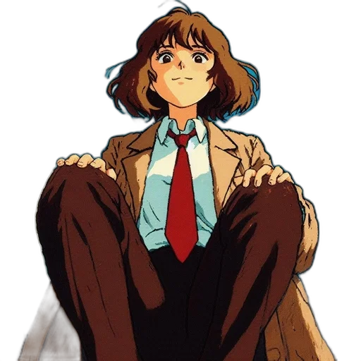 jacket, face, staff, creature transparent PNG cut-out